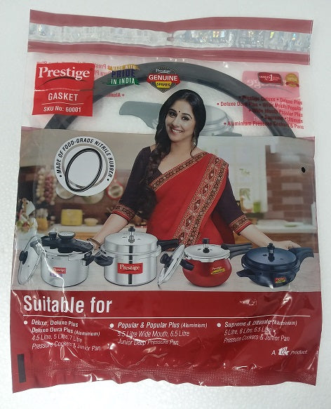 Prestige Junior Sealing Ring Gasket for Svachh Popular Plus 5.5/6.5-Liter, Junior Pan and Deluxe Plus 5-Liter Pressure Cookers