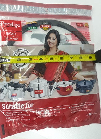 Prestige Junior Sealing Ring Gasket for Svachh Popular Plus 5.5/6.5-Liter, Junior Pan and Deluxe Plus 5-Liter Pressure Cookers