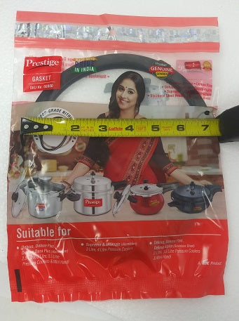 Prestige Mini Sealing Ring Gasket for Deluxe+ Aluminum/Hard Anodised 3-Liter, Svachh Alpha Deluxe Plus Stainless Steel 2-Liter, 3.3-Liter, 3.5-Liter Pressure Cookers Handi