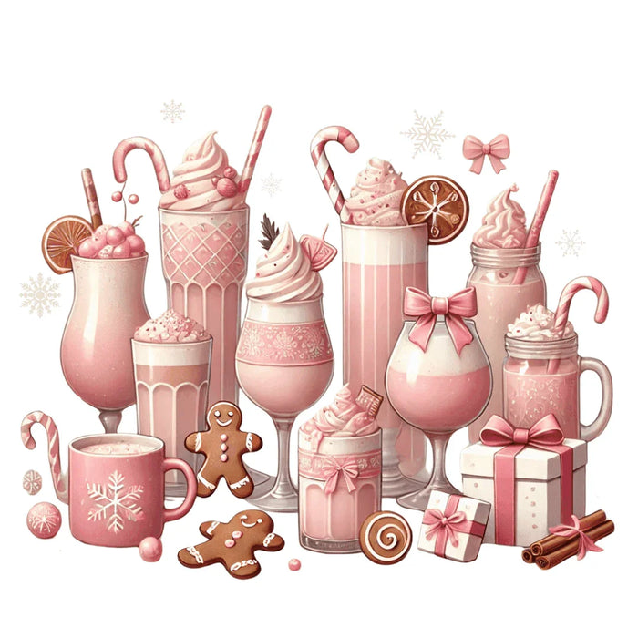 💖☕ Pretty in Pink Holiday Coffee ❄️🎀 - Women's Softstyle Tee - Whippie's
