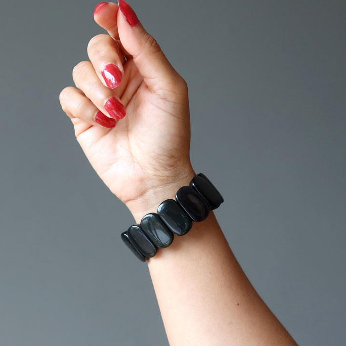 rainbow obsidian bracelet
