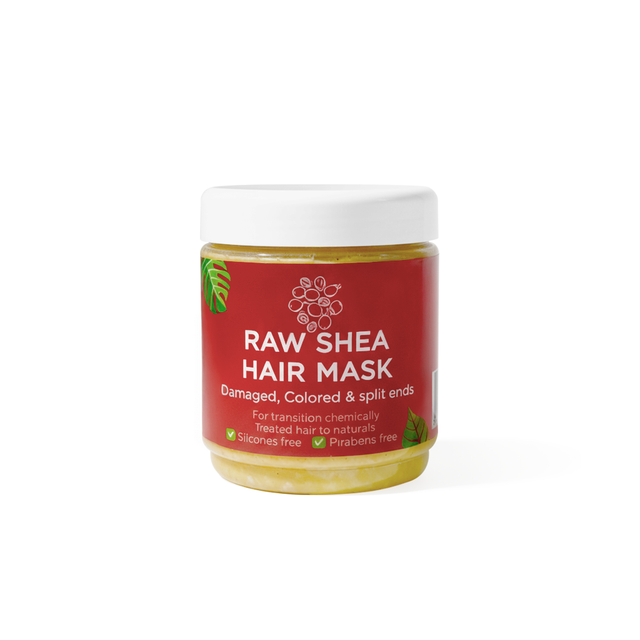 Raw African Shea Hair Mask Red