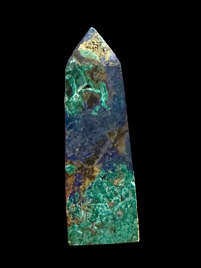 Raw Azurite Malachite Tower - Raven's Cauldron