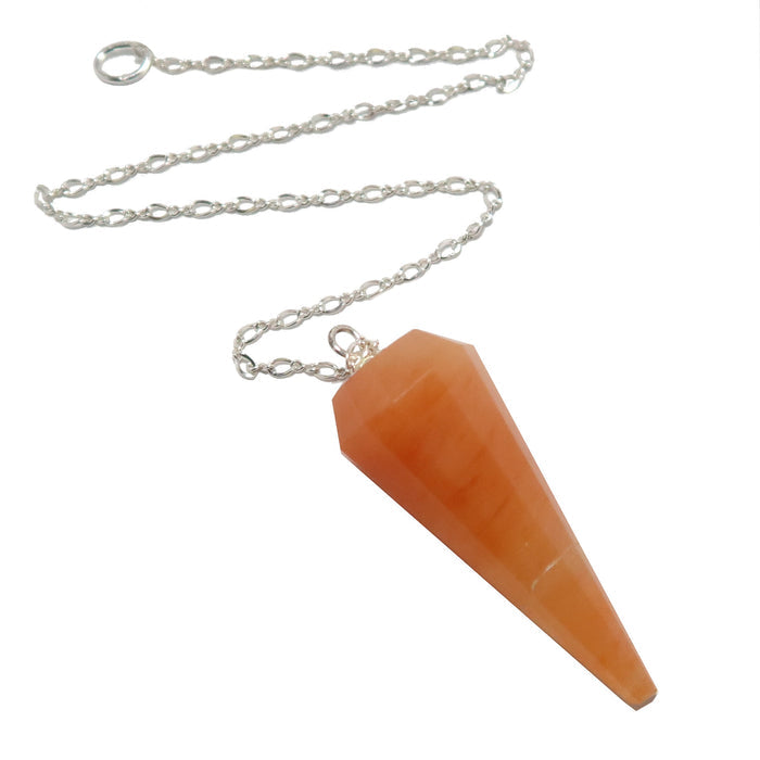 Red Aventurine Pendulum Orange Jolt Sterling Silver