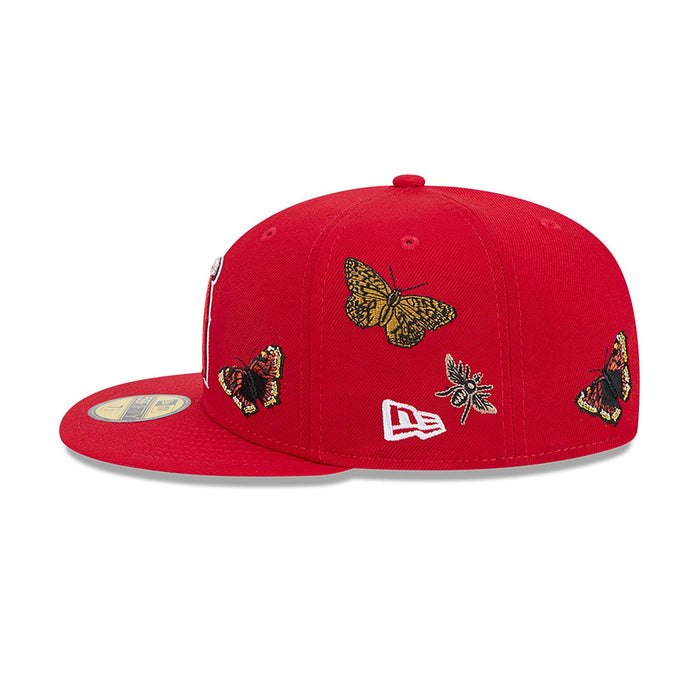 Red Felt Anaheim Angels Gray Bottom New Era 59Fifty Fitted