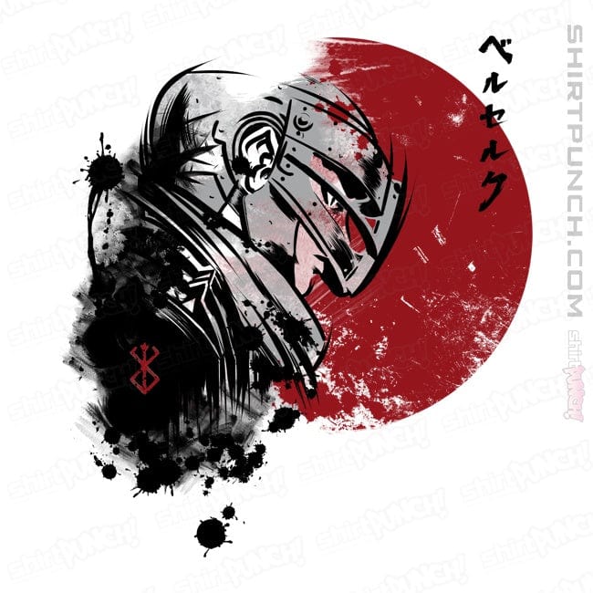 Shirts Magnets / 3"x3" / White Red Sun Guts