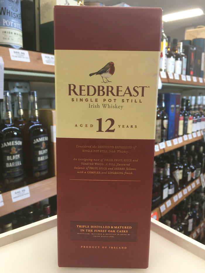 REDBREAST SINGLE POT STILL 12 YRS 750 ml.