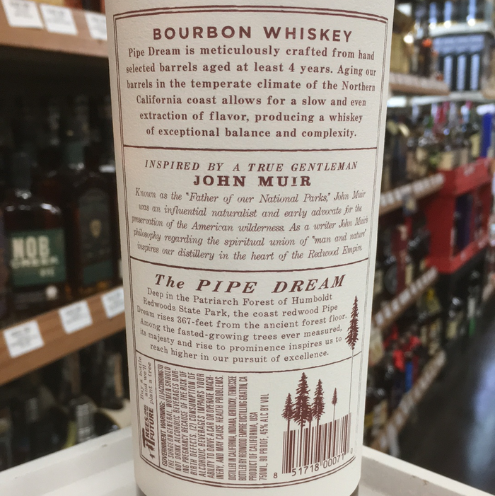REDWOOD EMPIRE PIPE DREAM BOURBON
