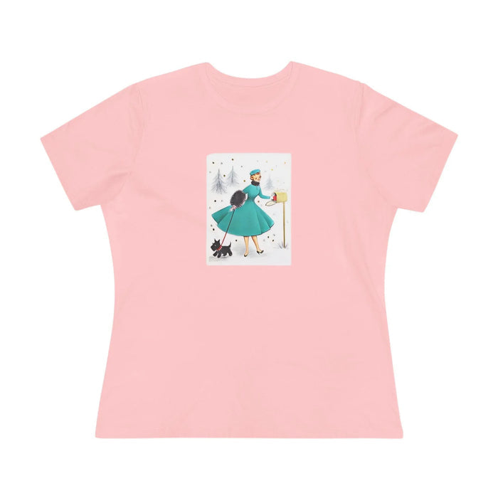 Retro Christmas Mailbox Check - Women's Softstyle Tee - Whippie's