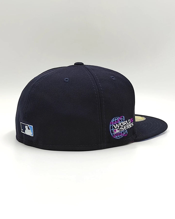 New Era 59fifty silk icys chicago white sox 2005 world series patch hat - navy