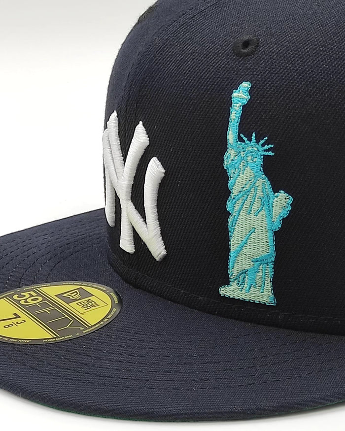 New Era New york yankees liberty navy edition 59fifty fitted cap apple