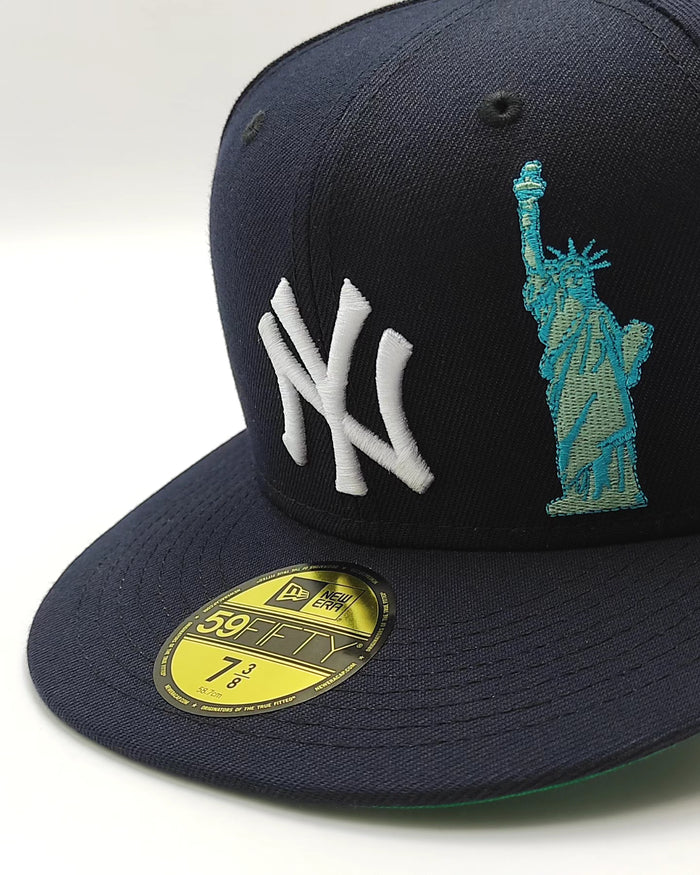 New Era New york yankees liberty navy edition 59fifty fitted cap apple