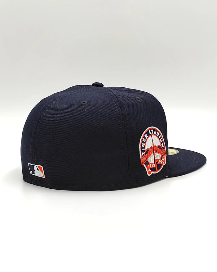 New Era Detroit tigers stadium patch navy throwback edition 59fifty fitted cap