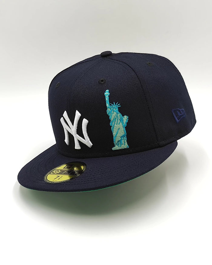 New Era New york yankees liberty navy edition 59fifty fitted cap apple