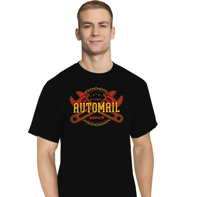 Secret_Shirts T-Shirts, Tall / Large / Black Rockbell Automail Repair