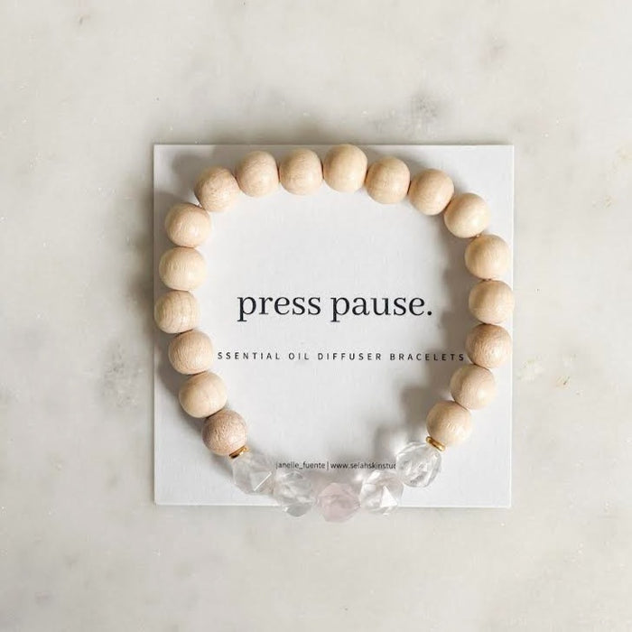 Rose Quartz Press Pause Bracelet