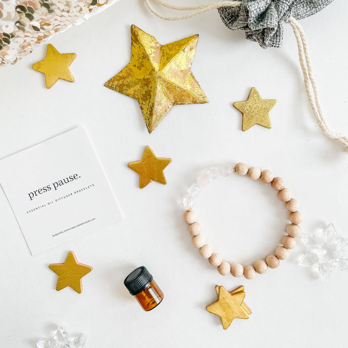 Rose Quartz Press Pause Bracelet