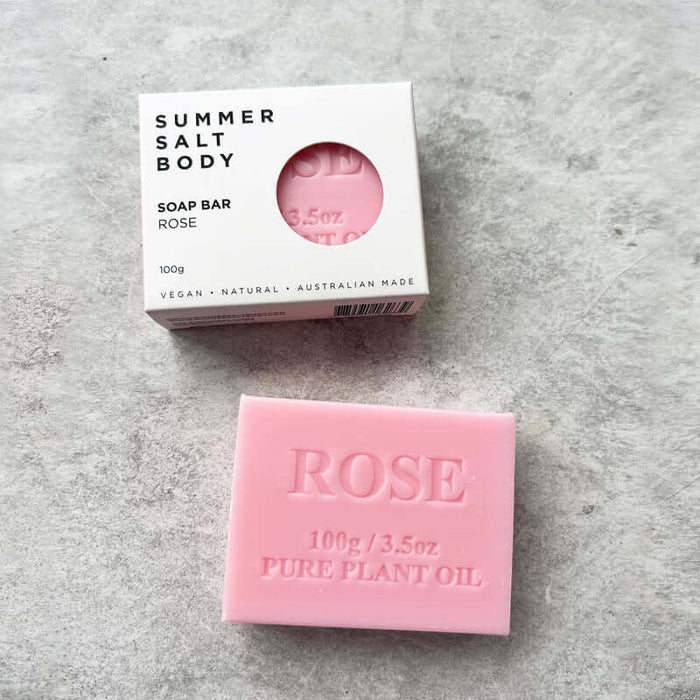 Rose Soap Bar 100g – Summer Salt Body