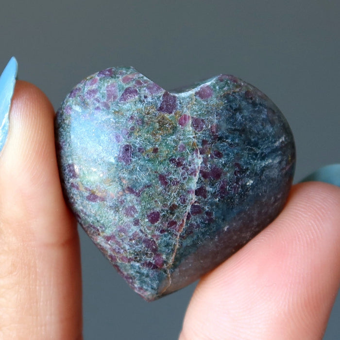 ruby kyanite heart