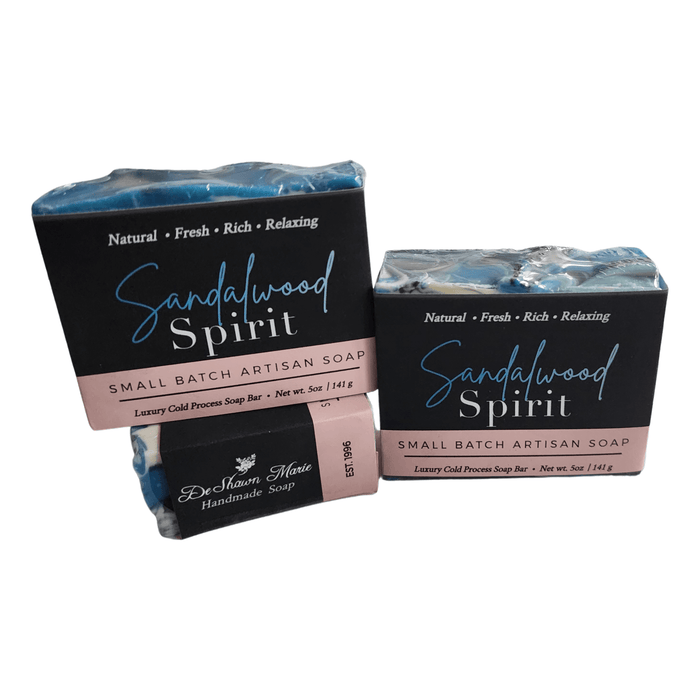 Sandalwood Spirit Bar Soap - Soap Boutique, handcrafted artisan soap bars promoting a warm, woodsy fragrance.