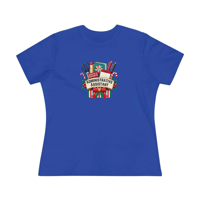 Santa's Favorite Administrative Assistant - Women's Softstyle Tee - Whippie's