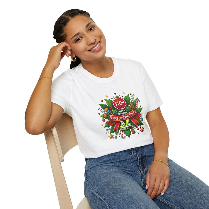 Santa's Favorite Crossing Guard Unisex Tee 🛑🎅 - Whippie's