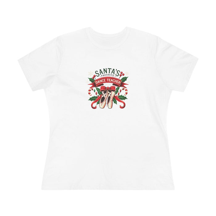 Santa's Favorite Dance Teacher Women's Softstyle Tee - Whippie's