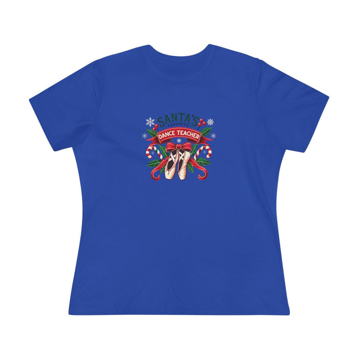 Santa's Favorite Dance Teacher Women's Softstyle Tee - Whippie's