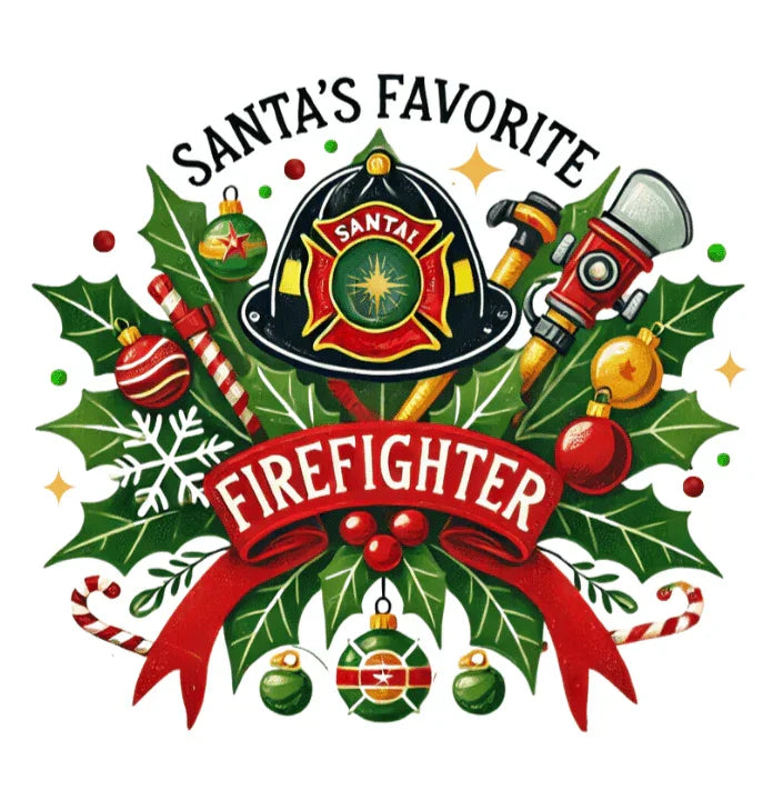 Santa's Favorite Firefighter Unisex Tee 🔥🎅 - Whippie's