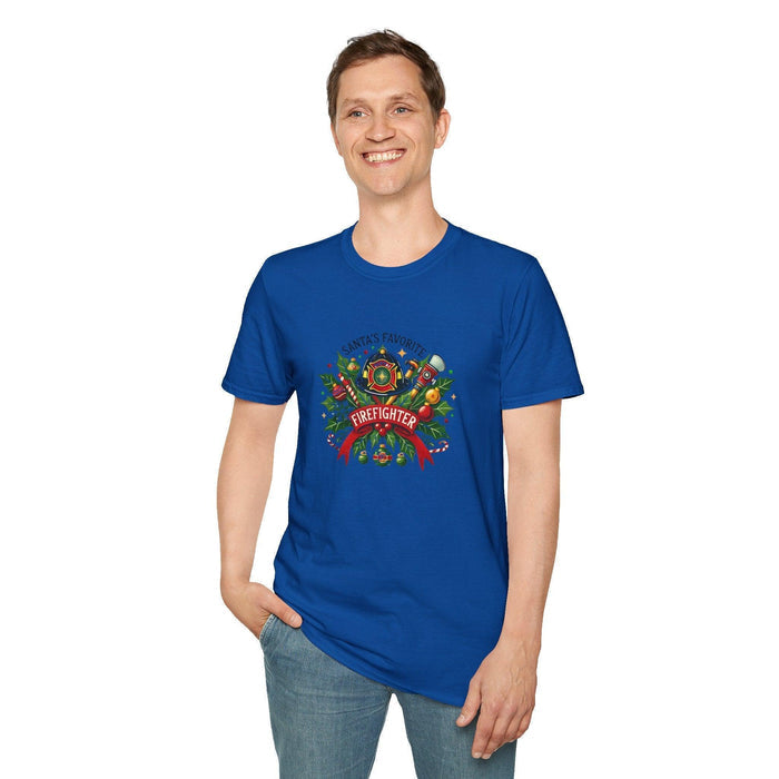 Santa's Favorite Firefighter Unisex Tee 🔥🎅 - Whippie's