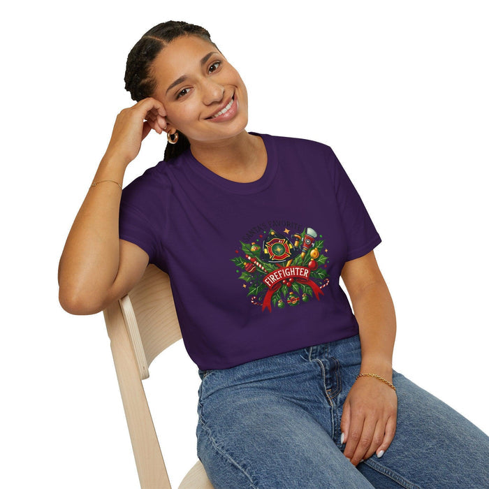 Santa's Favorite Firefighter Unisex Tee 🔥🎅 - Whippie's