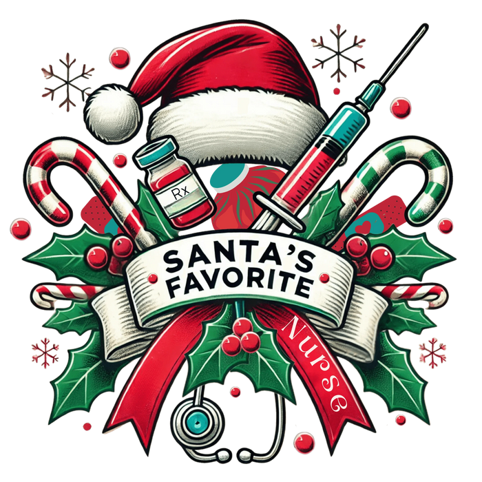 Santa's Favorite Nurse - Women's Softstyle Tee - Whippie's