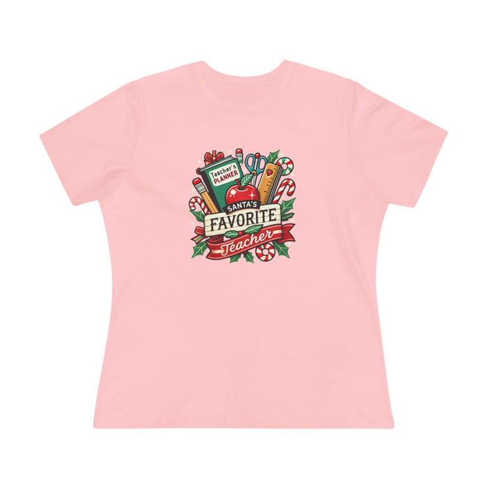 Santa's Favorite Teacher - Spreading Holiday Cheer in the Classroom! 🎅🎄 Women's Softstyle Tee - Whippie's