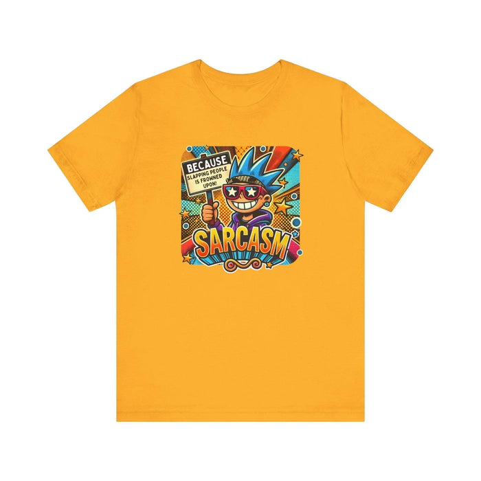 🎭 Sarcasm: It's Better Than Slapping 😉 Unisex Jersey Tee ✨ - Whippie's