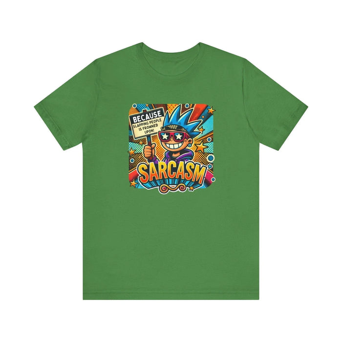 🎭 Sarcasm: It's Better Than Slapping 😉 Unisex Jersey Tee ✨ - Whippie's