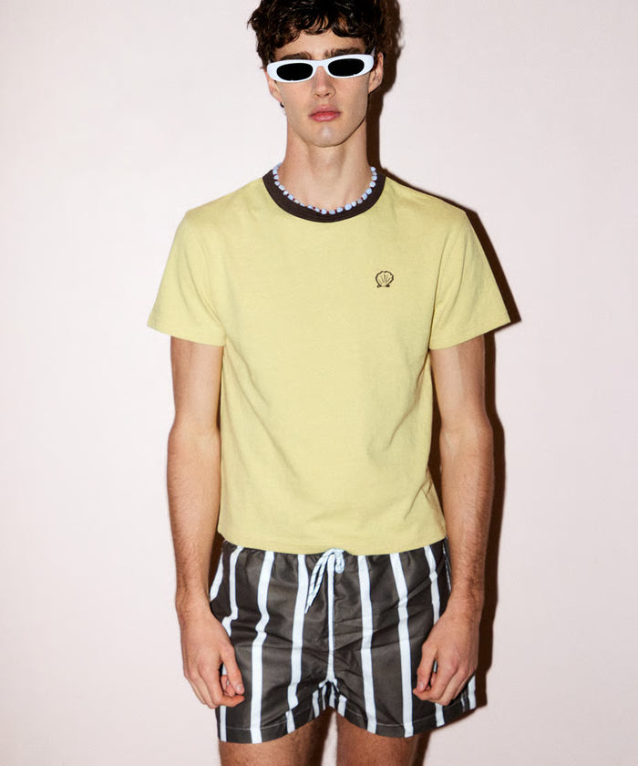 shell print T-shirt