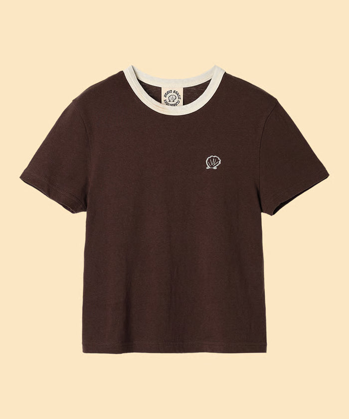 shell print T-shirt