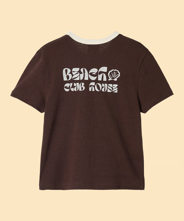 shell print T-shirt