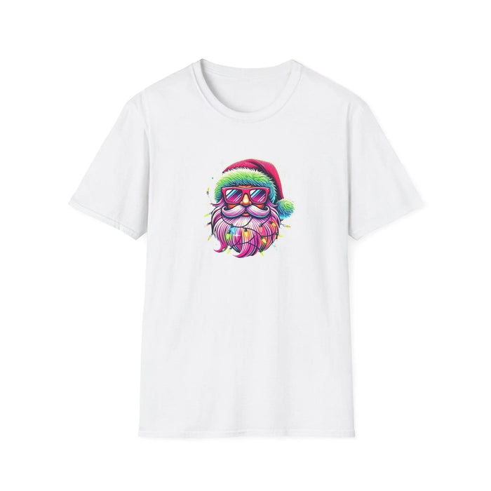 Shine Bright Like Santa! 🎅🎄🌈✨ - Unisex Softstyle T-shirt - Whippie's