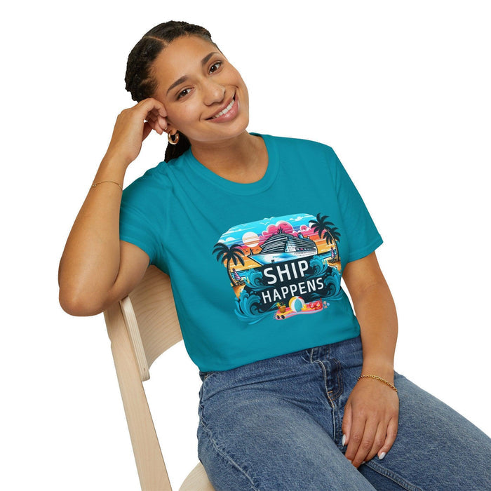 Ship Happens 🛳️🌊 Unisex Tee 🌴 (It's all part of the adventure! 😉) - Whippie's
