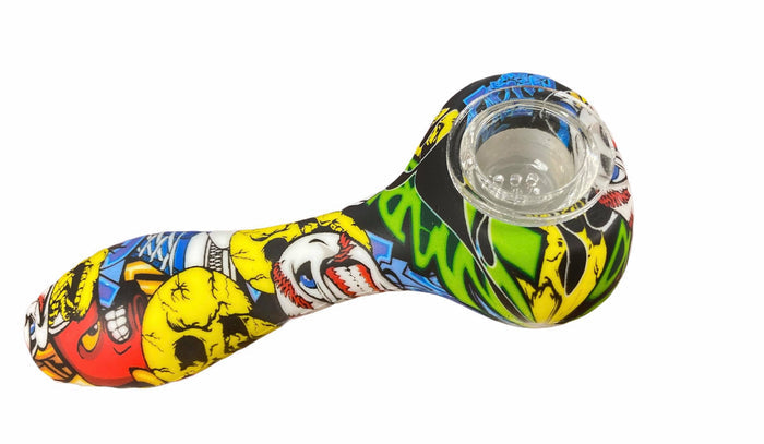 SILCONE 4" HANDPIPE, GRAPHIC DESIGN