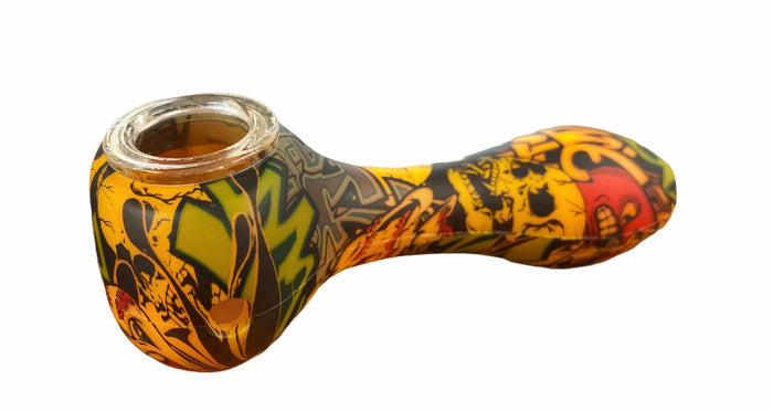 SILCONE 4" HANDPIPE, GRAPHIC DESIGN