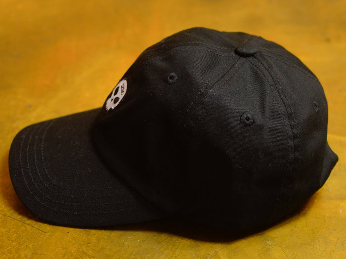 Single Skull Dad Cap - Black