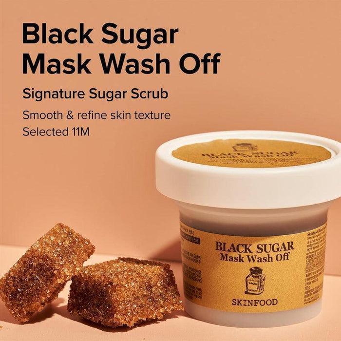 [SKINFOOD] Black Sugar Mask Wash Off 120g SKINFOOD