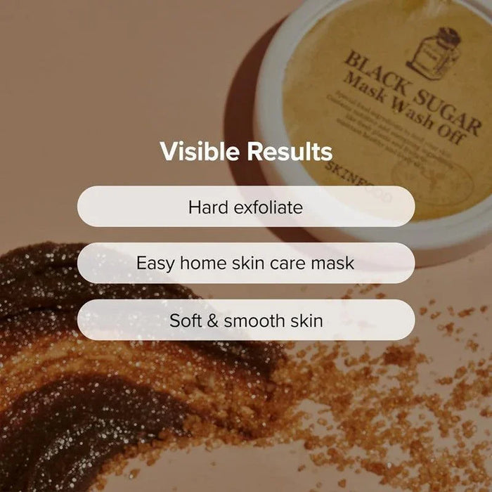 [SKINFOOD] Black Sugar Mask Wash Off 120g SKINFOOD