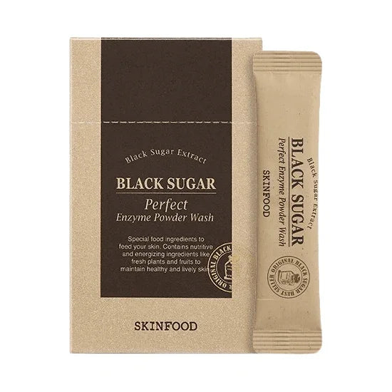 [SKINFOOD] Black Sugar Perfect Enzyme Powder Wash 1.2g*30EA - Ballagrio