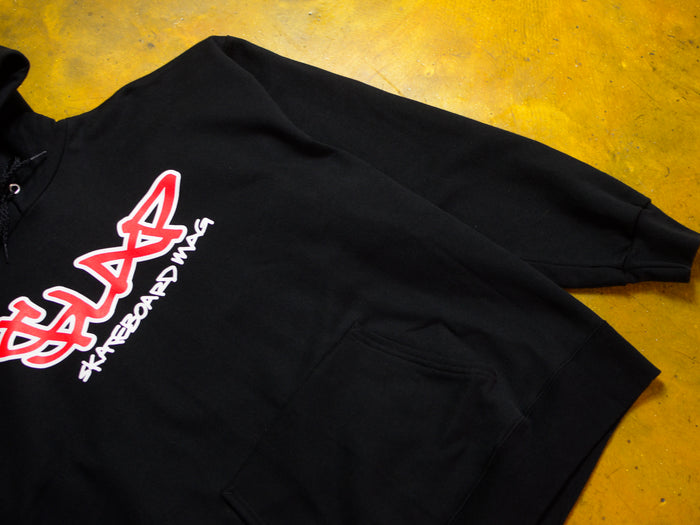 Slap Cash Logo Hooded Fleece - Black
