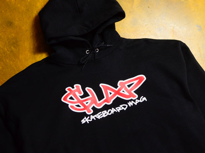 Slap Cash Logo Hooded Fleece - Black