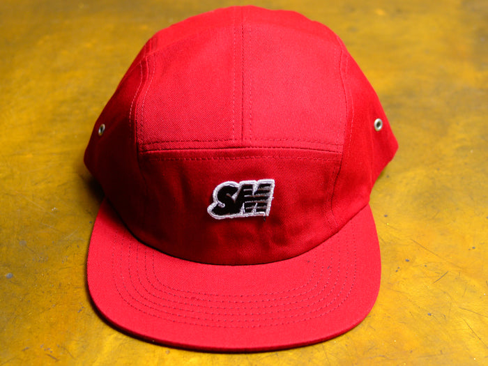 SM Patch 5 Panel Cap - Cardinal