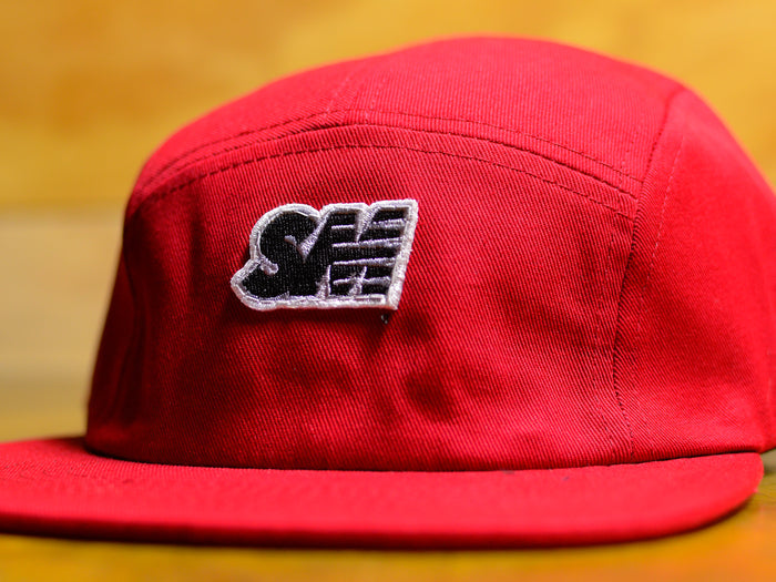 SM Patch 5 Panel Cap - Cardinal